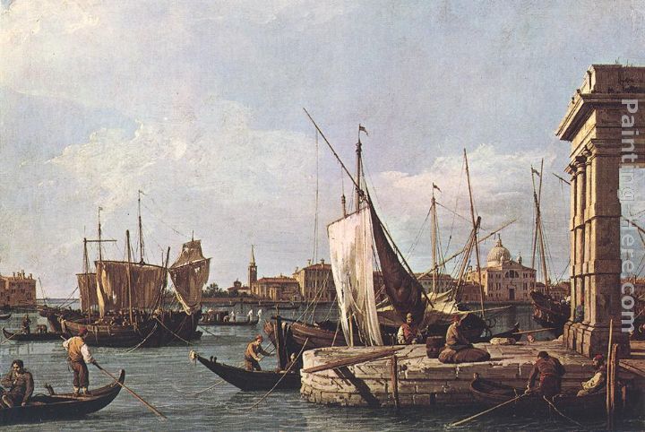La punta della Dogana painting - Canaletto La punta della Dogana art painting